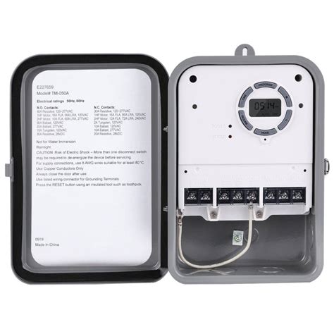 outdoor metal pool switch box|DEWENWILS Pool Pump Timer, Outdoor Digital Timer Box, 3HP .